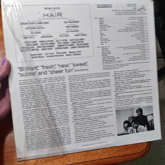 Hair Broadway Vinyl Record - Picture 2 of 5